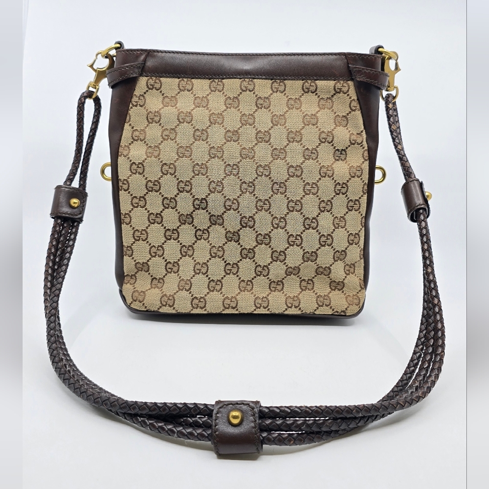 Gucci Monogram Braided Shoulder Bag